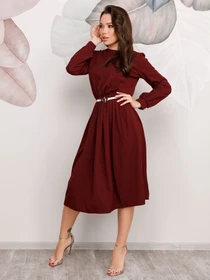 Сукні ISSA Plus модель 12510_бордовый Фото