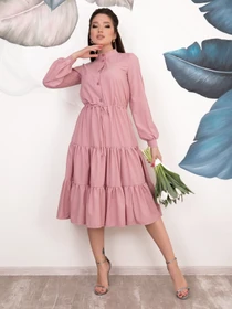 Сукні ISSA Plus модель 11043_розовый Фото
