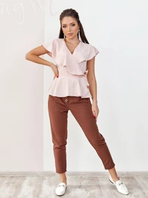 Сорочки ISSA Plus модель 12045_розовый Фото