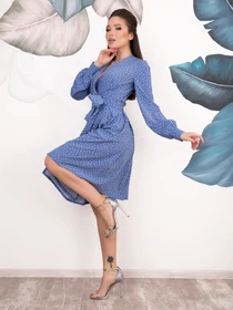 Сукні ISSA Plus модель 12099_голубой Фото