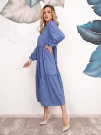 Сукні ISSA Plus модель 12528_синий Фото