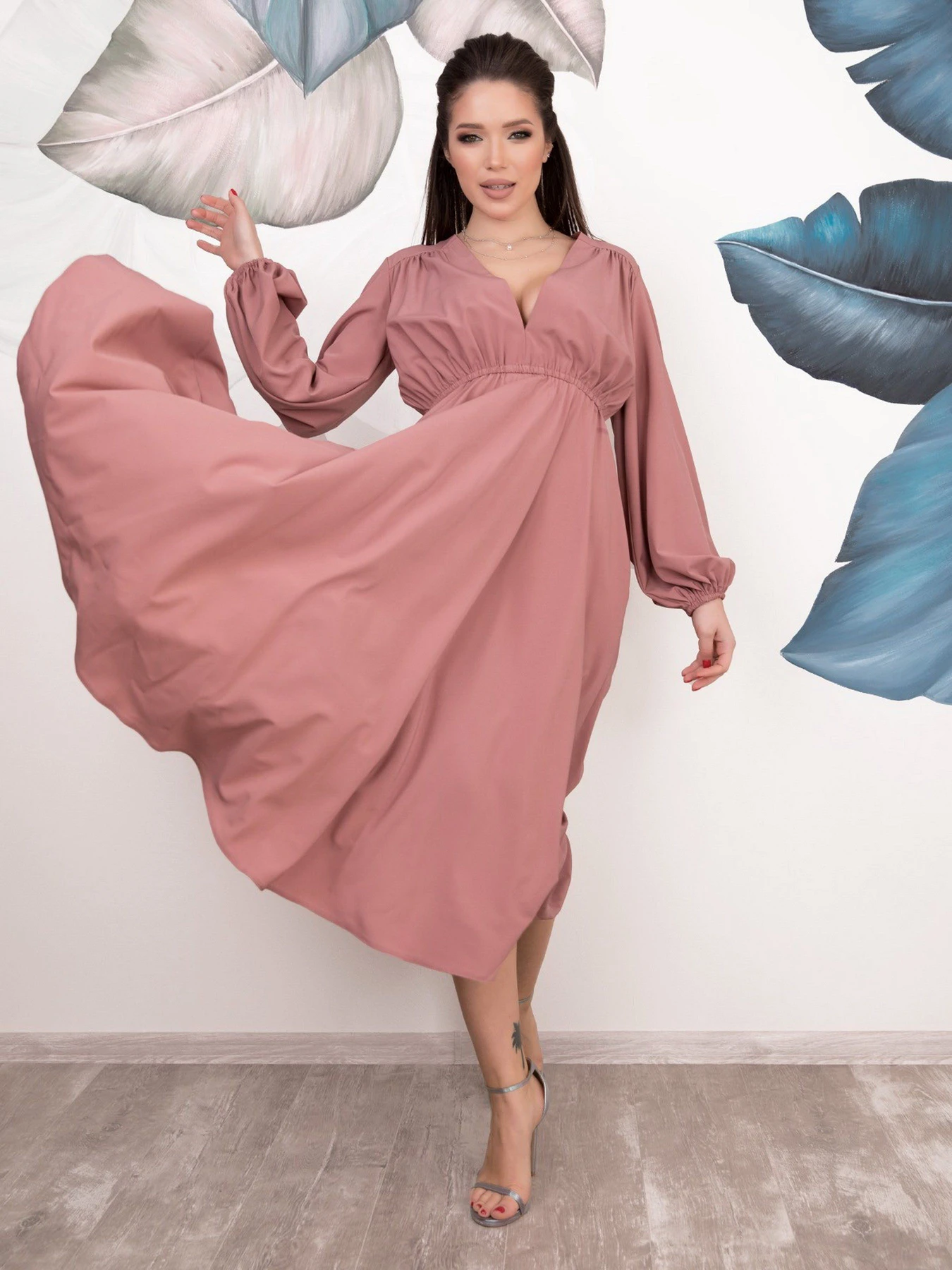 Сукні ISSA Plus модель 12539_розовый Фото