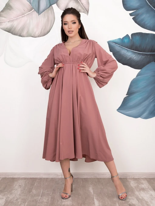 Сукні ISSA Plus модель 12539_розовый Фото