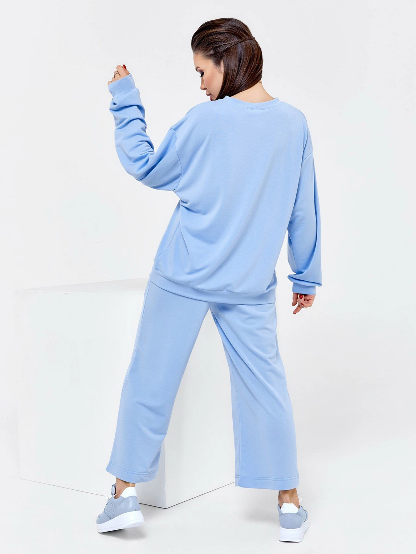 Костюми ISSA Plus модель 12544_голубой Фото