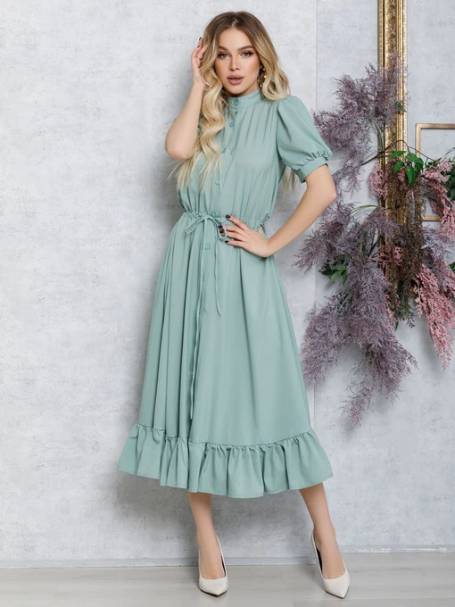 Сукні ISSA Plus модель 12578_оливковый Фото
