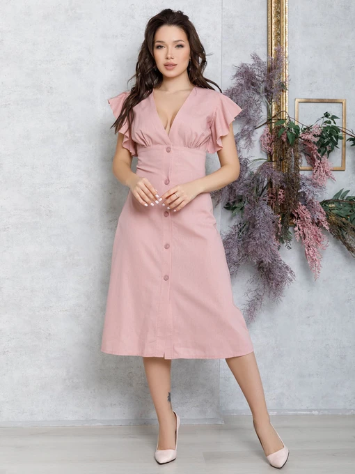 Сукні ISSA Plus модель 12591_розовый Фото