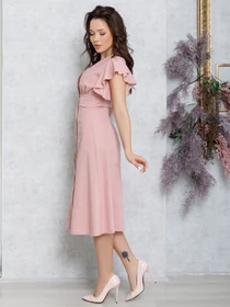 Платья ISSA Plus модель 12591_розовый Фото