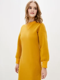 Сукні ISSA Plus модель 12946_горчичный Фото