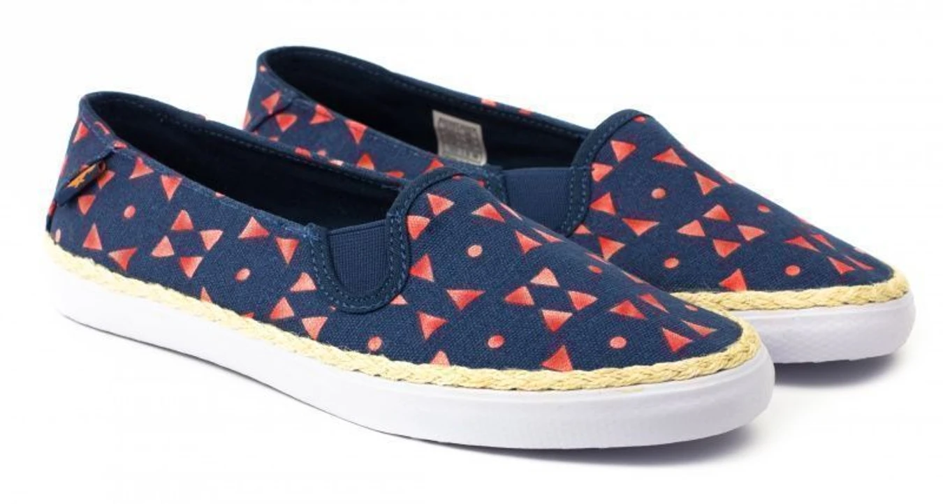 Слипоны и мокасины Rocket Dog модель BANJO cotton navy Фото