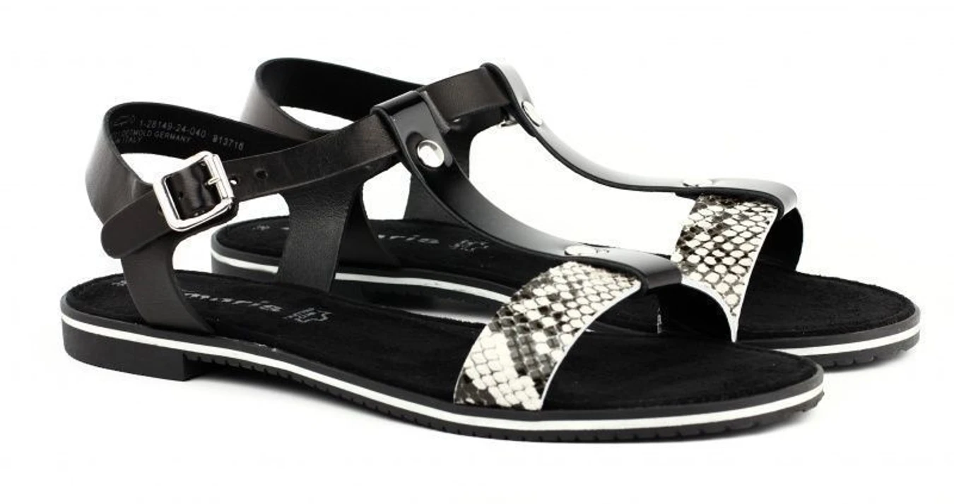 Сандалии Tamaris модель 28149-24-040 blk snake comb Фото