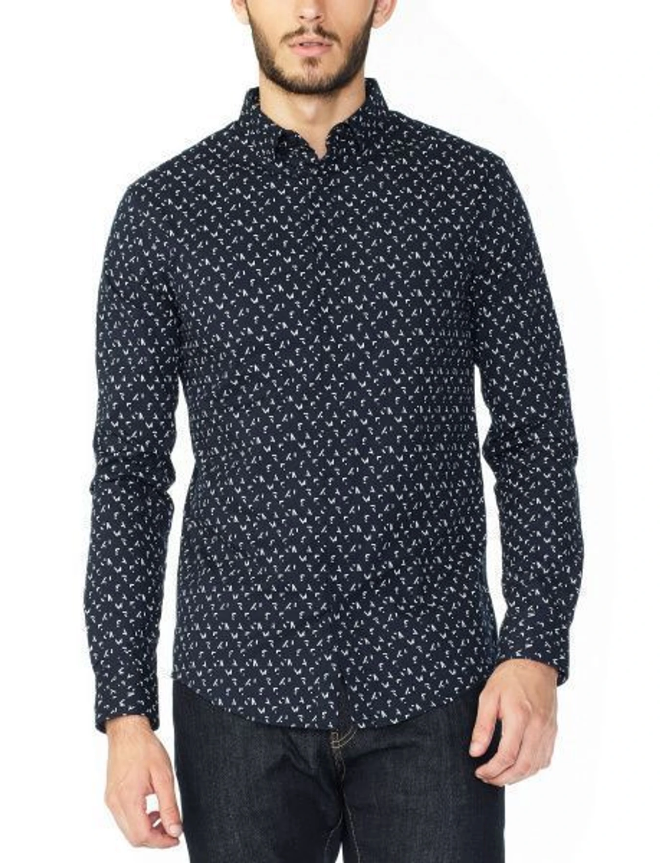 Рубашка с длинным рукавом Armani Exchange модель 6XZC52-ZNQ6Z-2523 Рубашка с длинным рукавом Armani Exchange модель 6XZC52-ZNQ6Z-2523 Фото