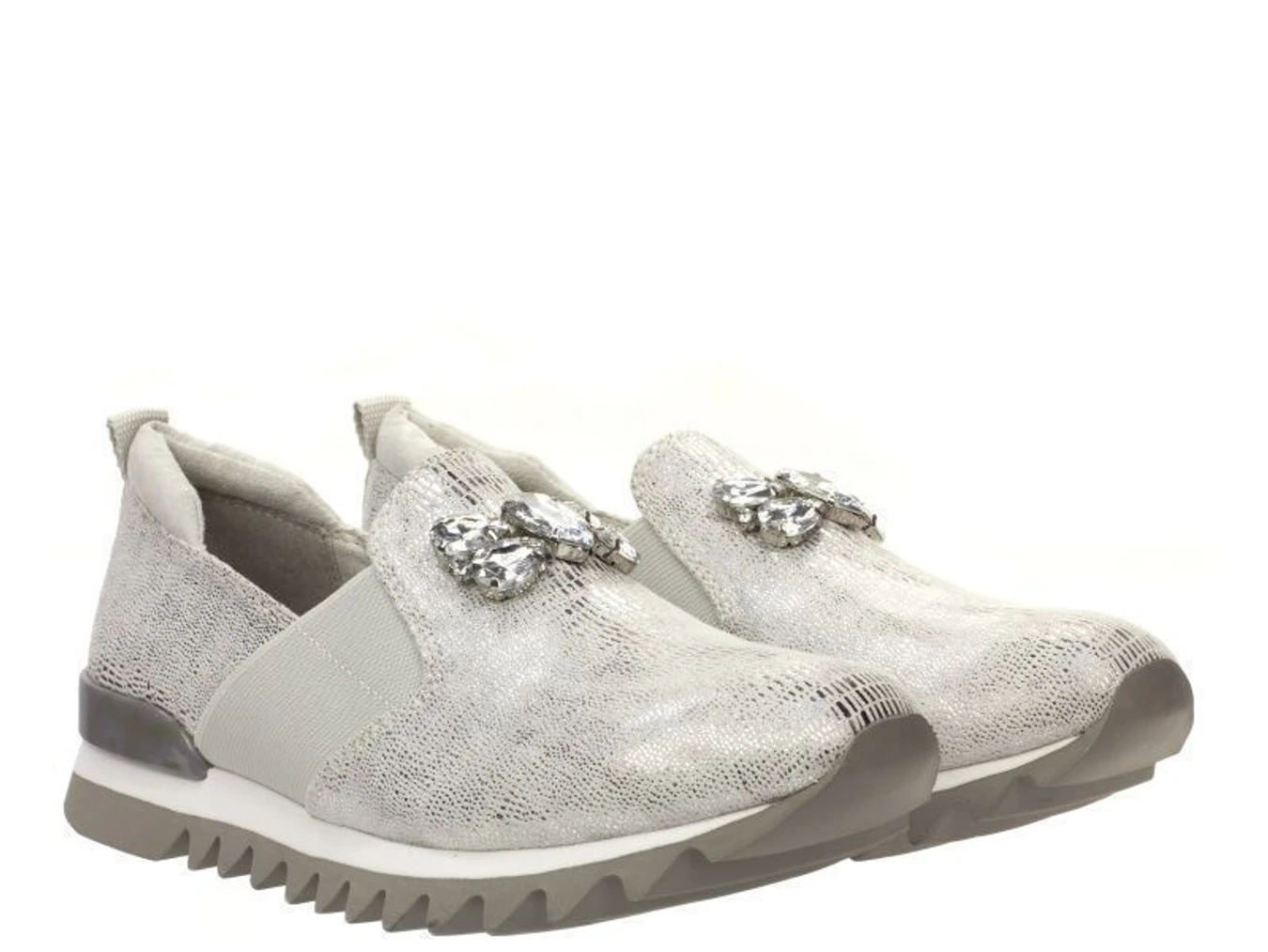 Слипоны и мокасины Tamaris модель 24626-28-927 silver struct. Фото