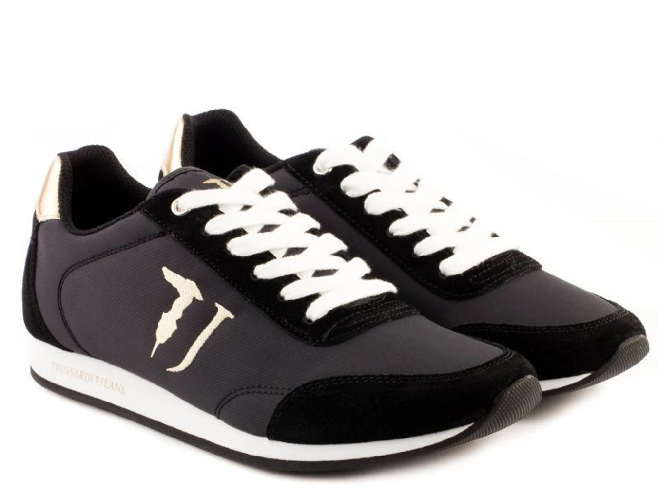 Кросівки Trussardi Jeans модель 79S611 BLACK/GOLD Кросівки Trussardi Jeans модель 79S611 BLACK/GOLD Фото