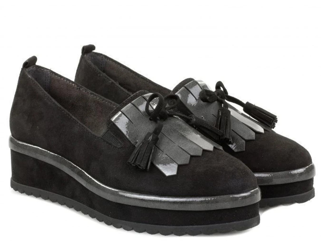 Туфли и лоферы Tamaris модель 24713-29-050 BLACK/GRAPHITE Фото