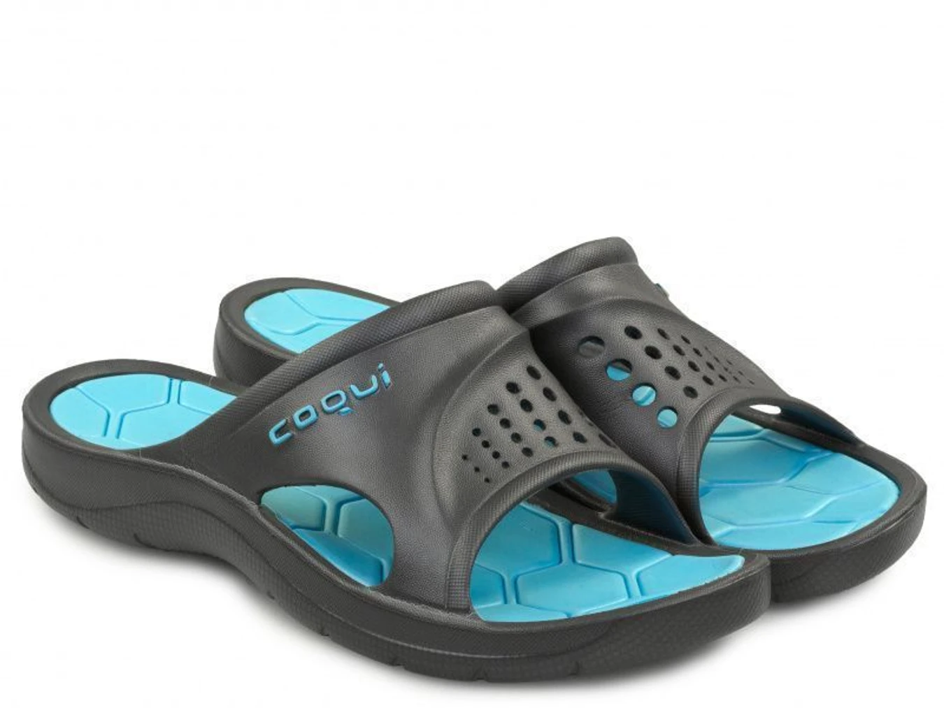 Шлёпанцы COQUI модель 7002 Grey-Turquoise Фото