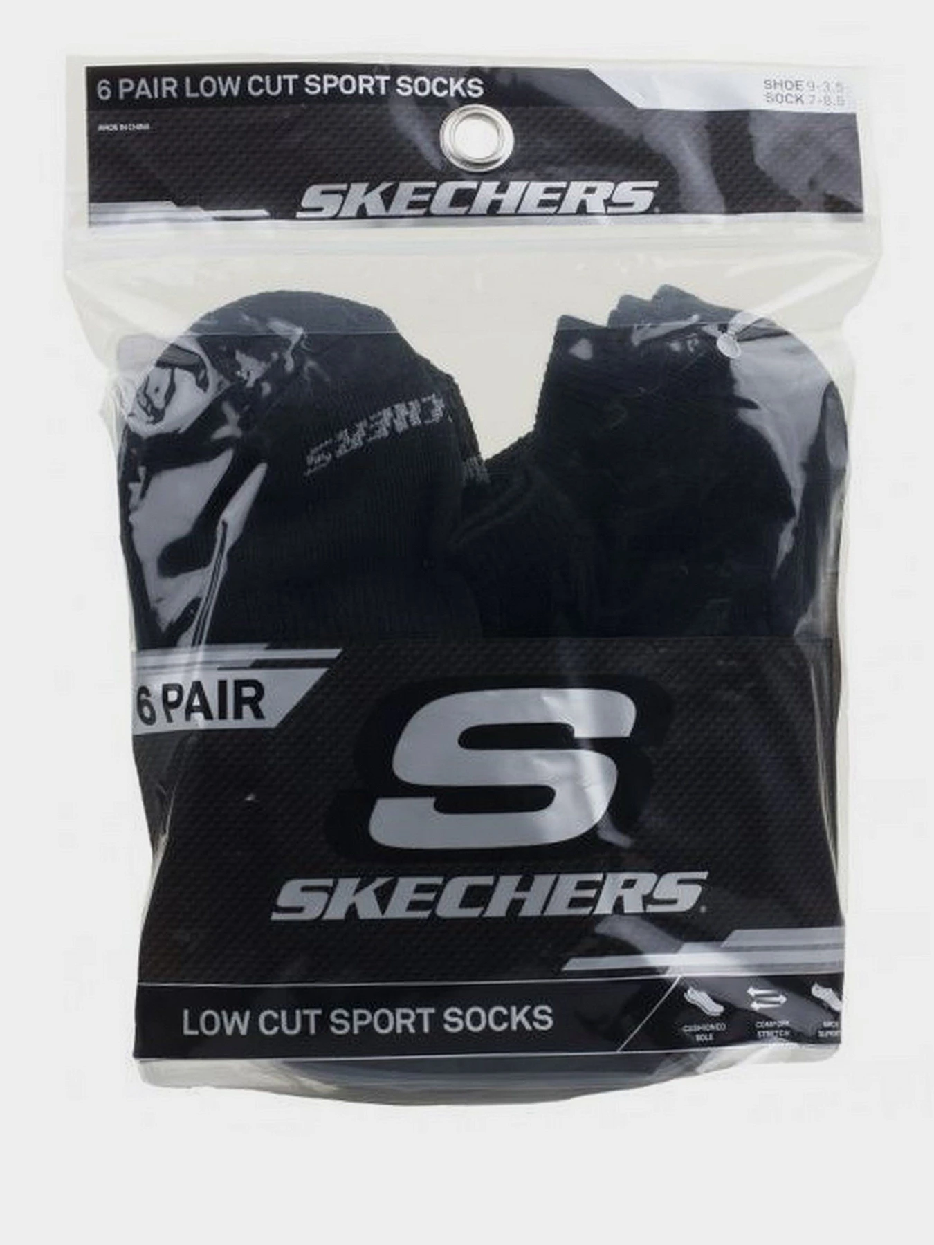 Носки и гольфы Skechers 6Pk Low Cut Sport модель S104957-001-7 Фото