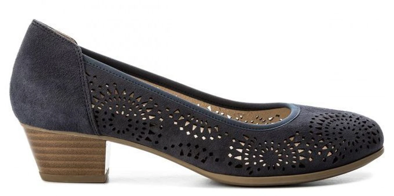 Туфли и лоферы Caprice модель 22500-20-816 NAVY SUEDE Фото