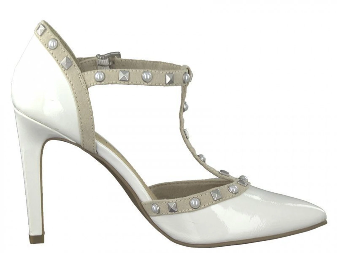 Туфлі та лофери Marco Tozzi модель 24412-20-190 WHITE PAT.COMB Фото