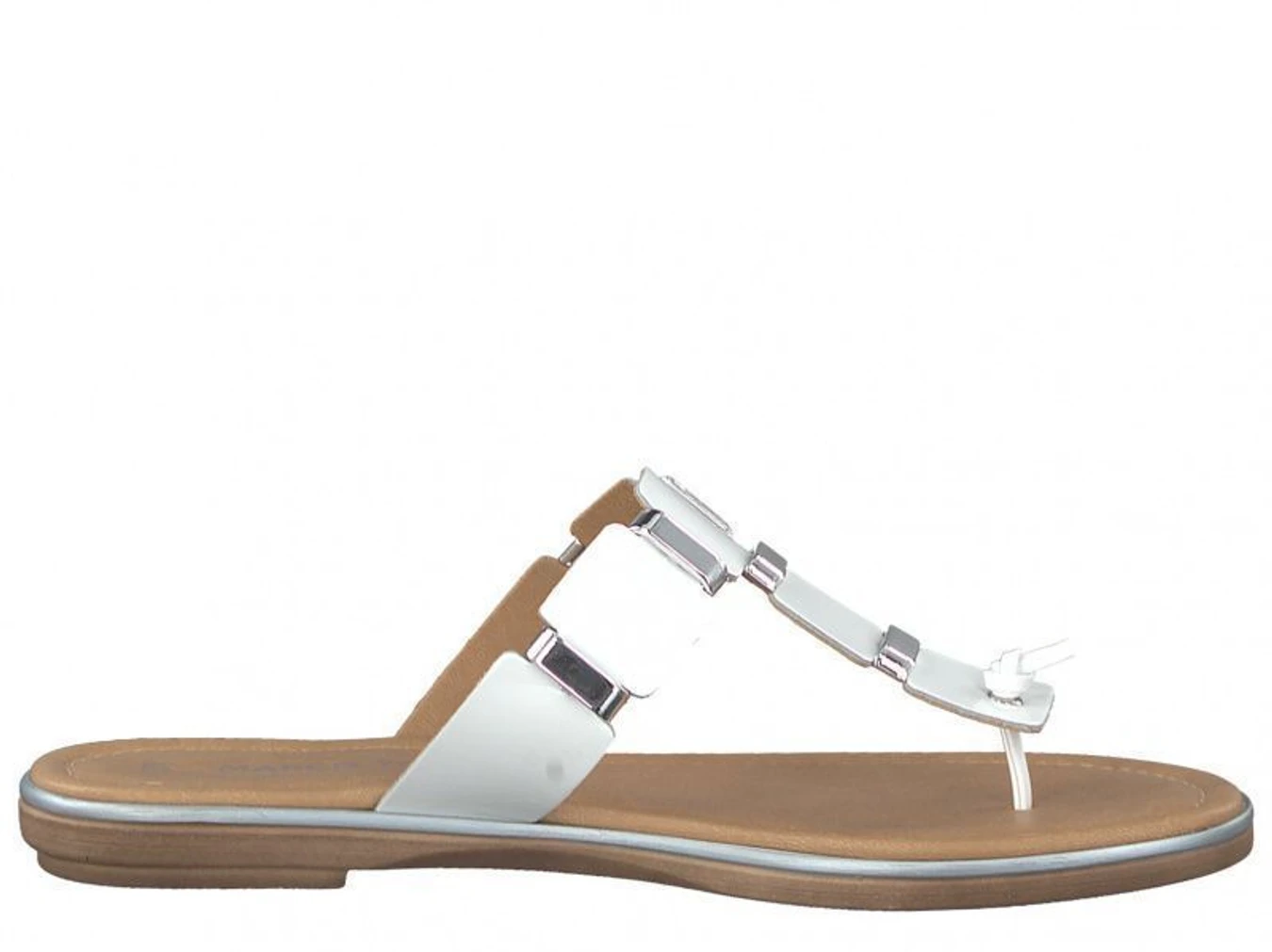 Шлёпанцы Marco Tozzi модель 27115-20-123 WHITE PATENT Фото