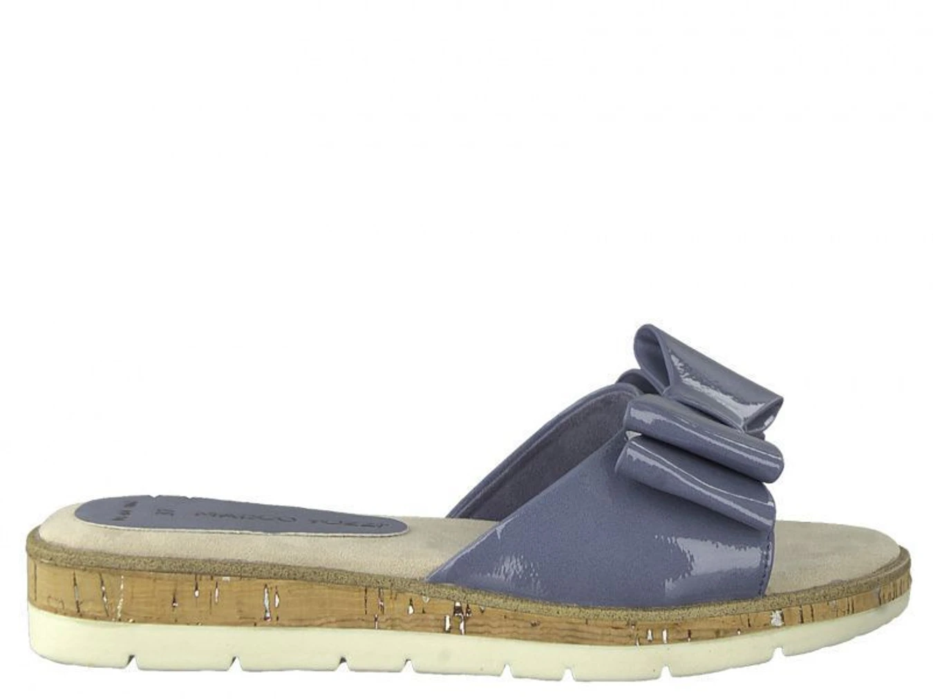 Шлёпанцы Marco Tozzi модель 27120-20-866 DENIM PATENT Фото