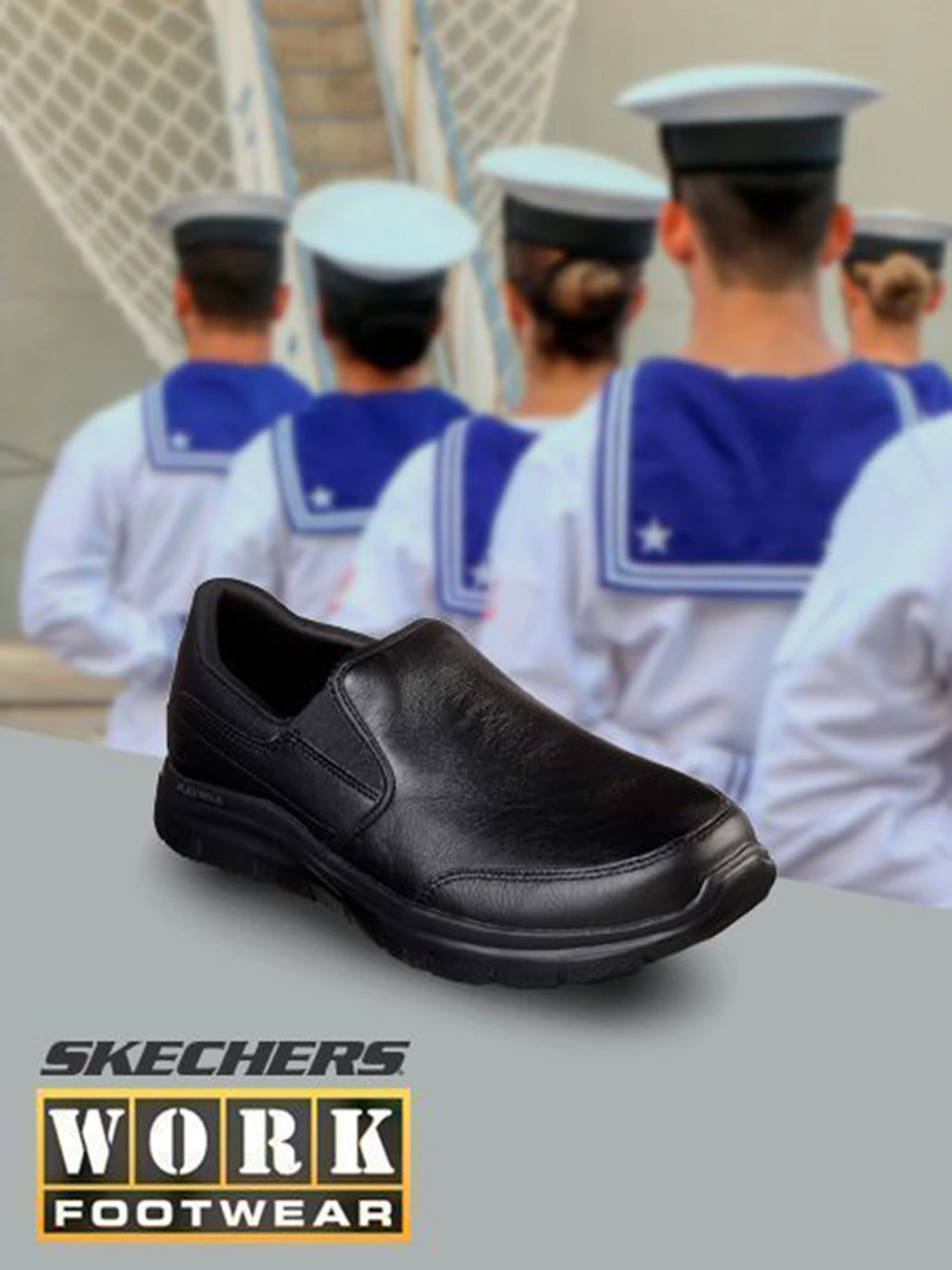 Слипоны и мокасины Skechers Work Relaxed Fit: Flex Advantage SR - Bronwood модель 77071 BLK Фото