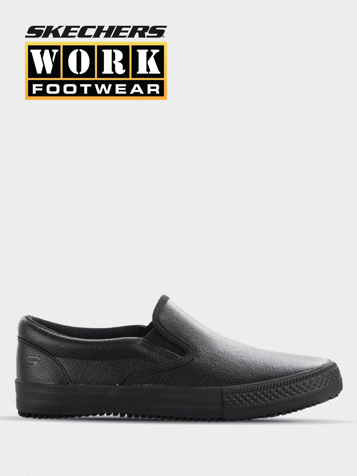 Слипоны и мокасины Skechers Work Relaxed Fit: Gibson - Brogna SR модель 76559 BLK Фото