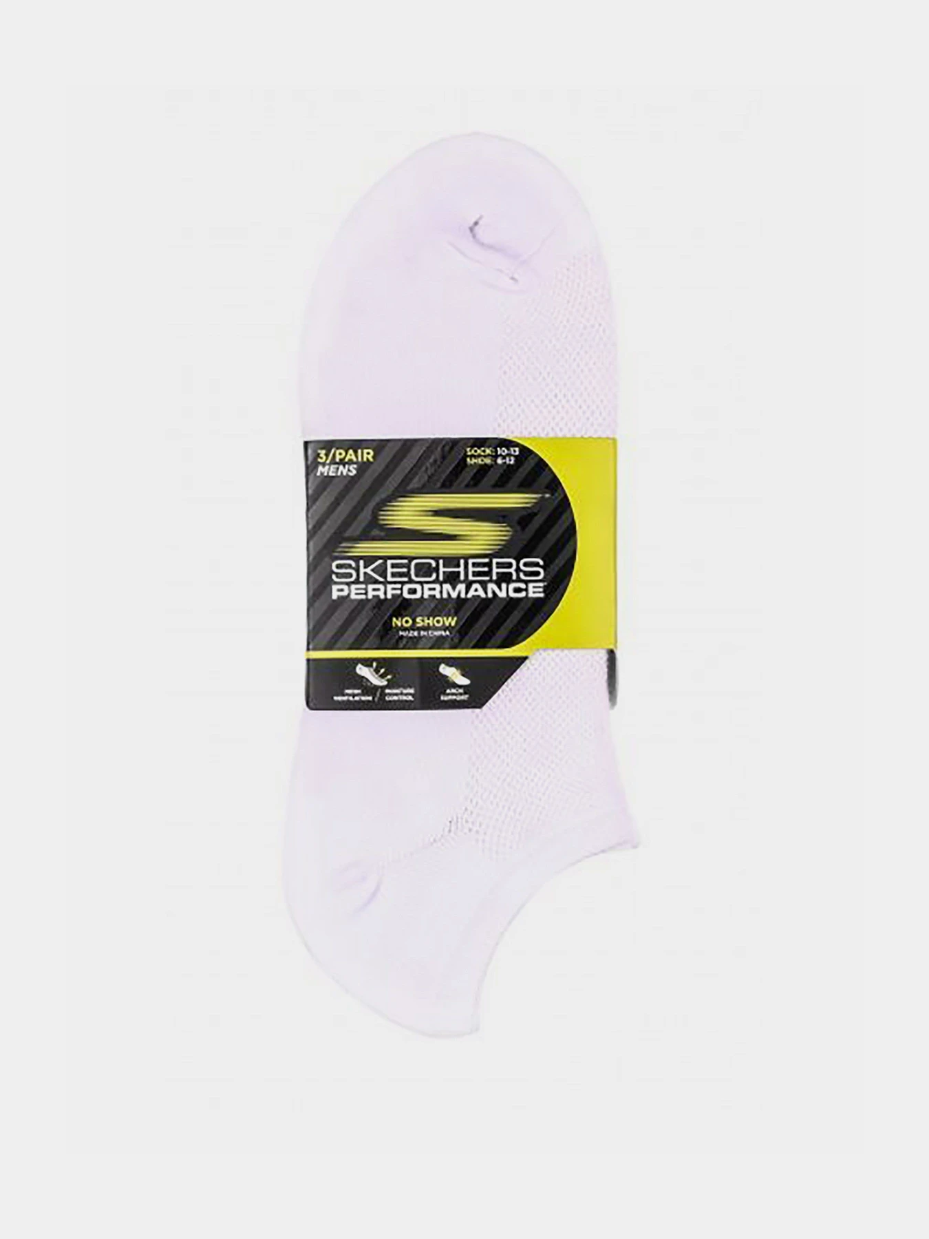 Шкарпетки та гольфи Skechers 3 Pair Performance No Show 43-46 модель S101715-100 Фото