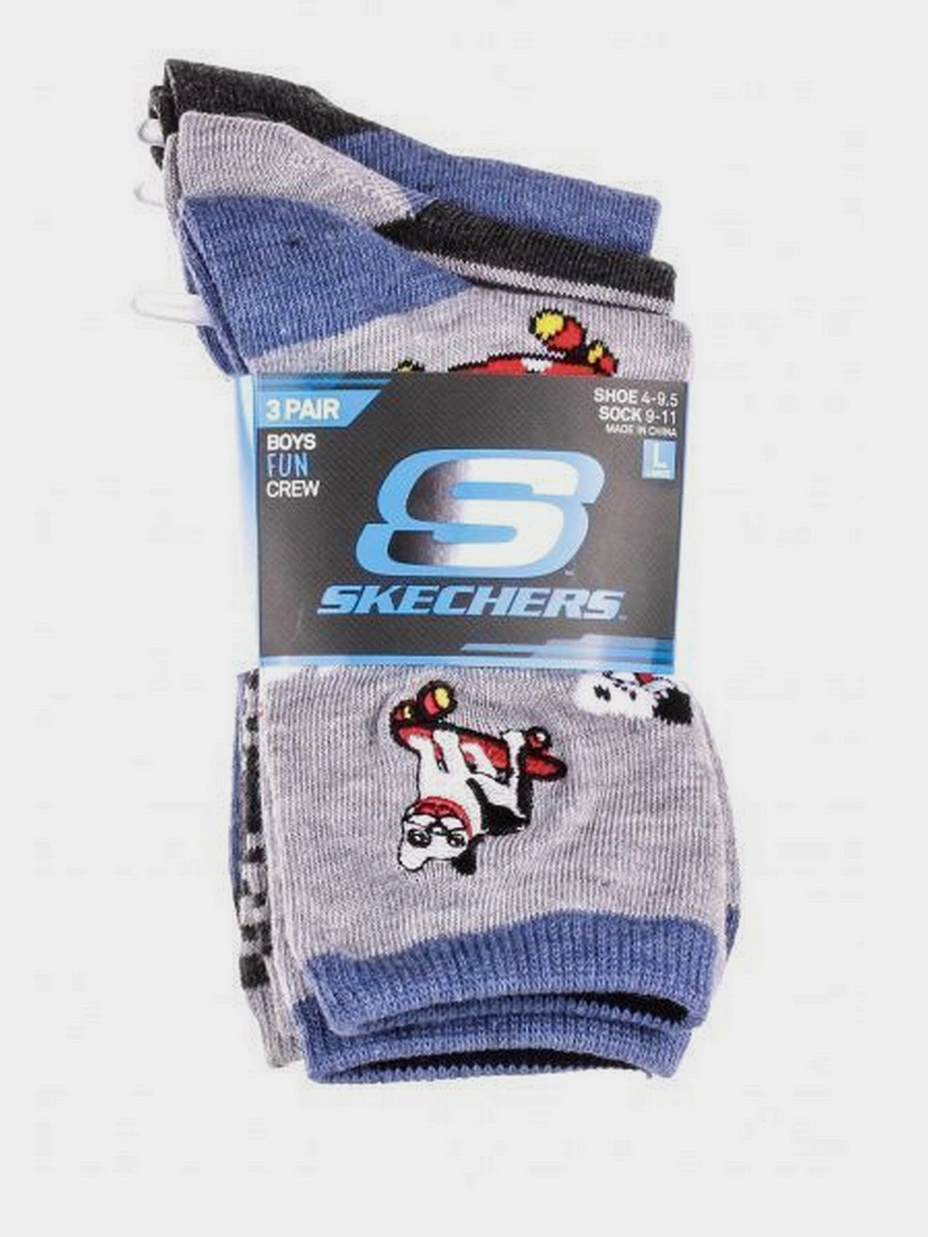 Носки и гольфы Skechers 3 Pack Fun Crew модель S111617-037-9 Фото
