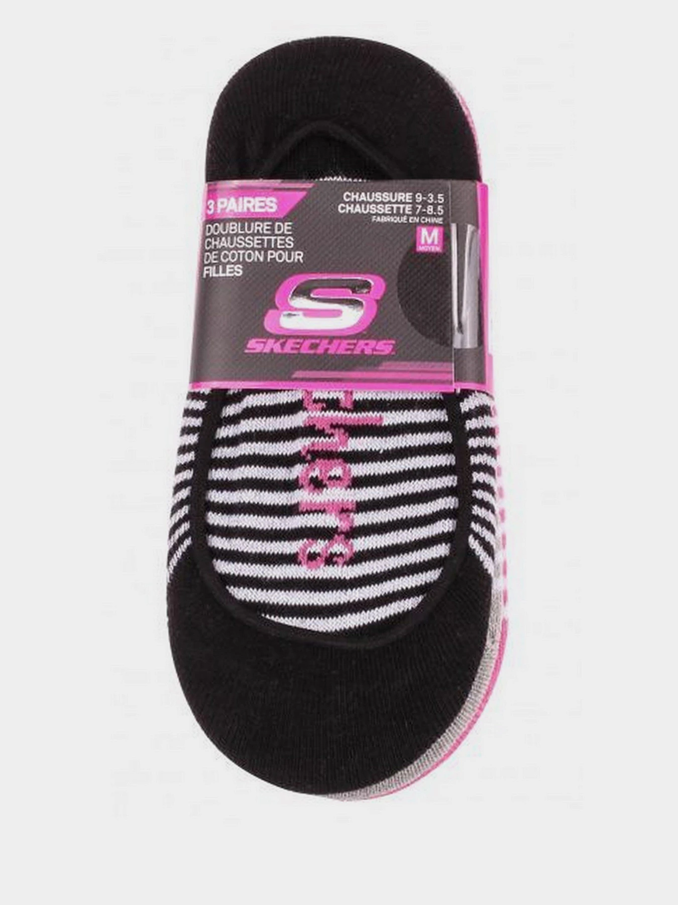 Шкарпетки та гольфи Skechers 3 Pair Cotton 25,5 - 35,5 модель S110355-682-7 Фото