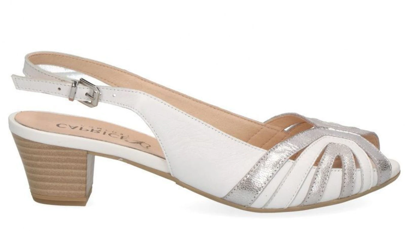 Босоножки Caprice модель 28206-22-191 WHITE/SILVER Фото