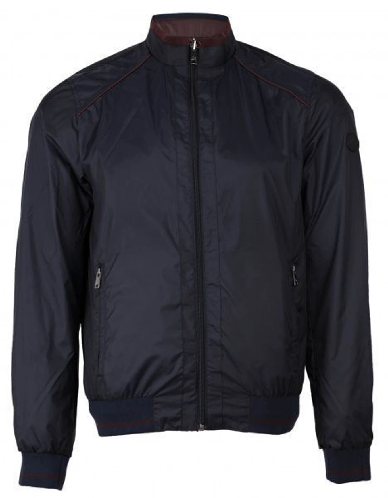 Куртки и дубленки Madzerini модель ALBERT navy\bordo Фото
