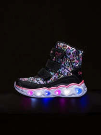 Черевики та чоботи Skechers S Lights: Heart Lights - Scribble Hearts модель 20288L BKHP Фото