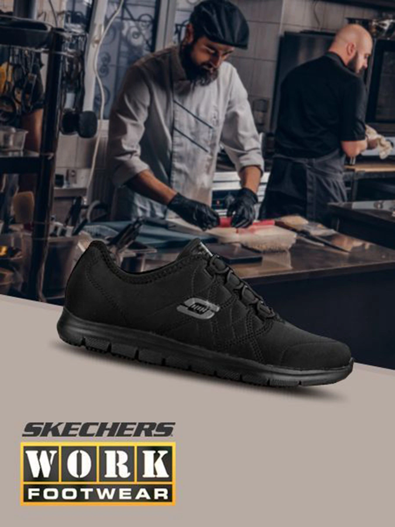 Кроссовки Skechers Work Relaxed Fit: Ghenter - Srelt SR модель 77211 BLK Фото