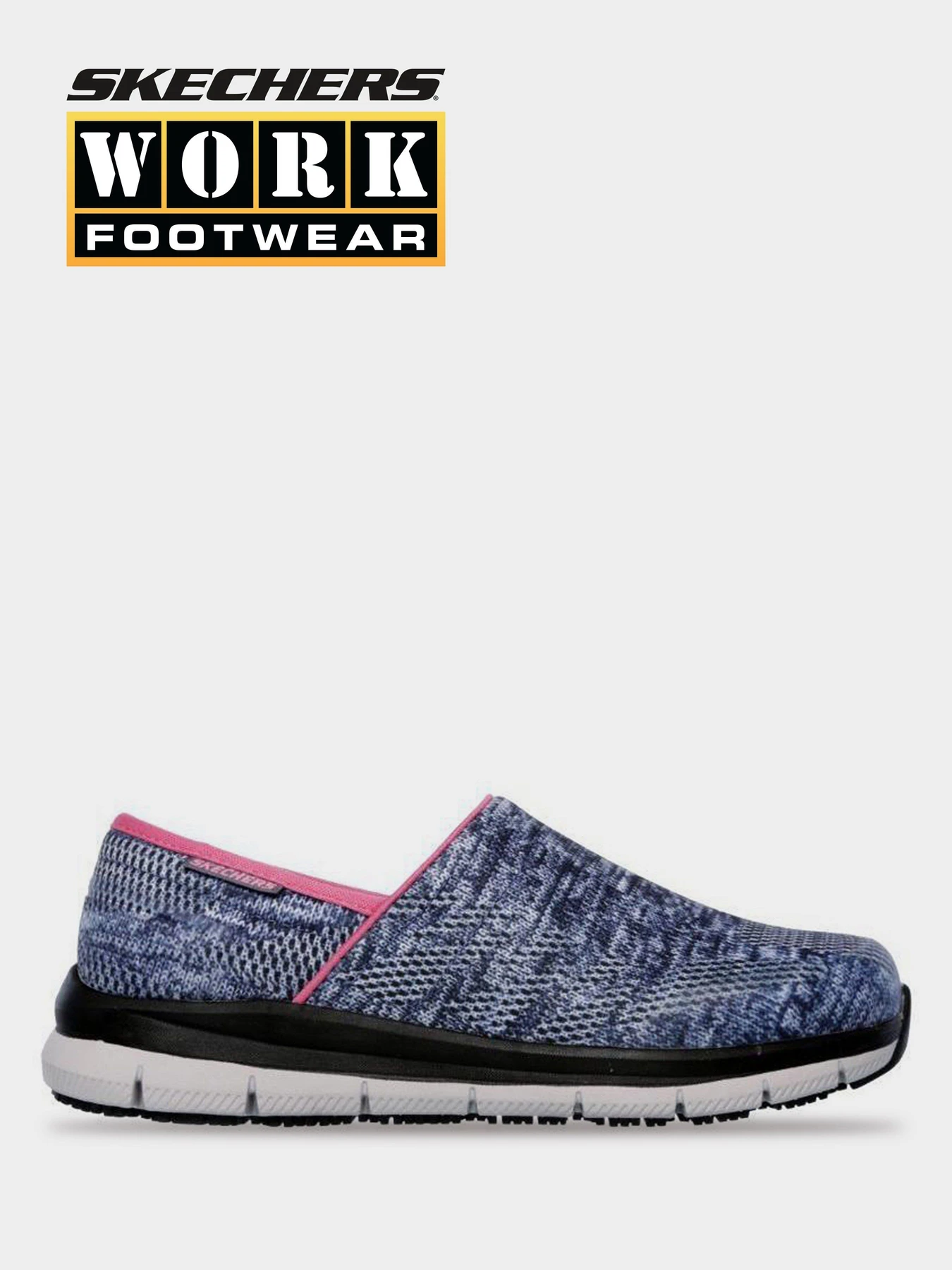 Слипоны и мокасины Skechers Work Relaxed Fit: Comfort Flex Pro модель 77239 BLGY Фото