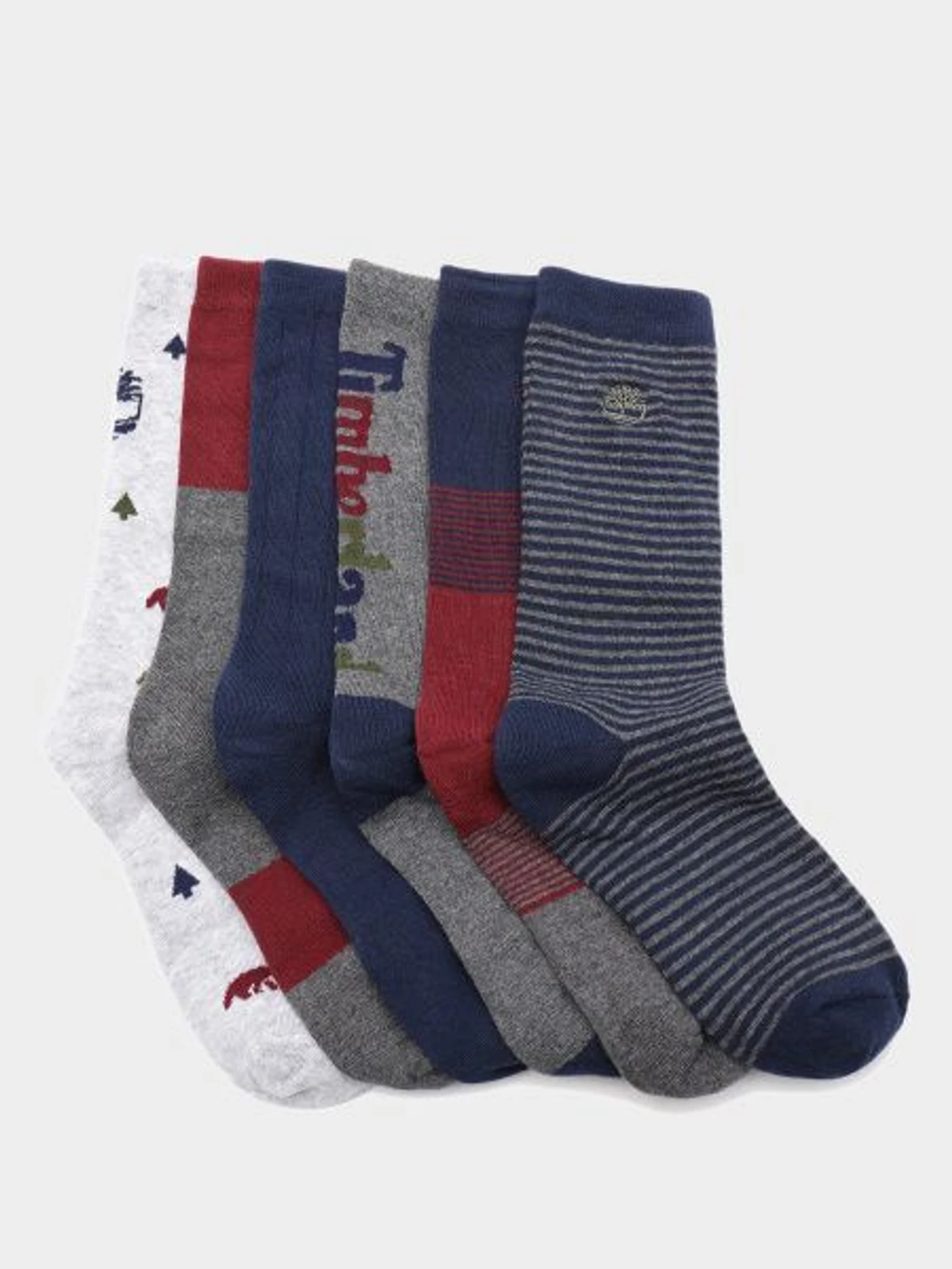 Носки и гольфы Timberland 6pk Geo Stripe модель TB0A1EV6010 Фото