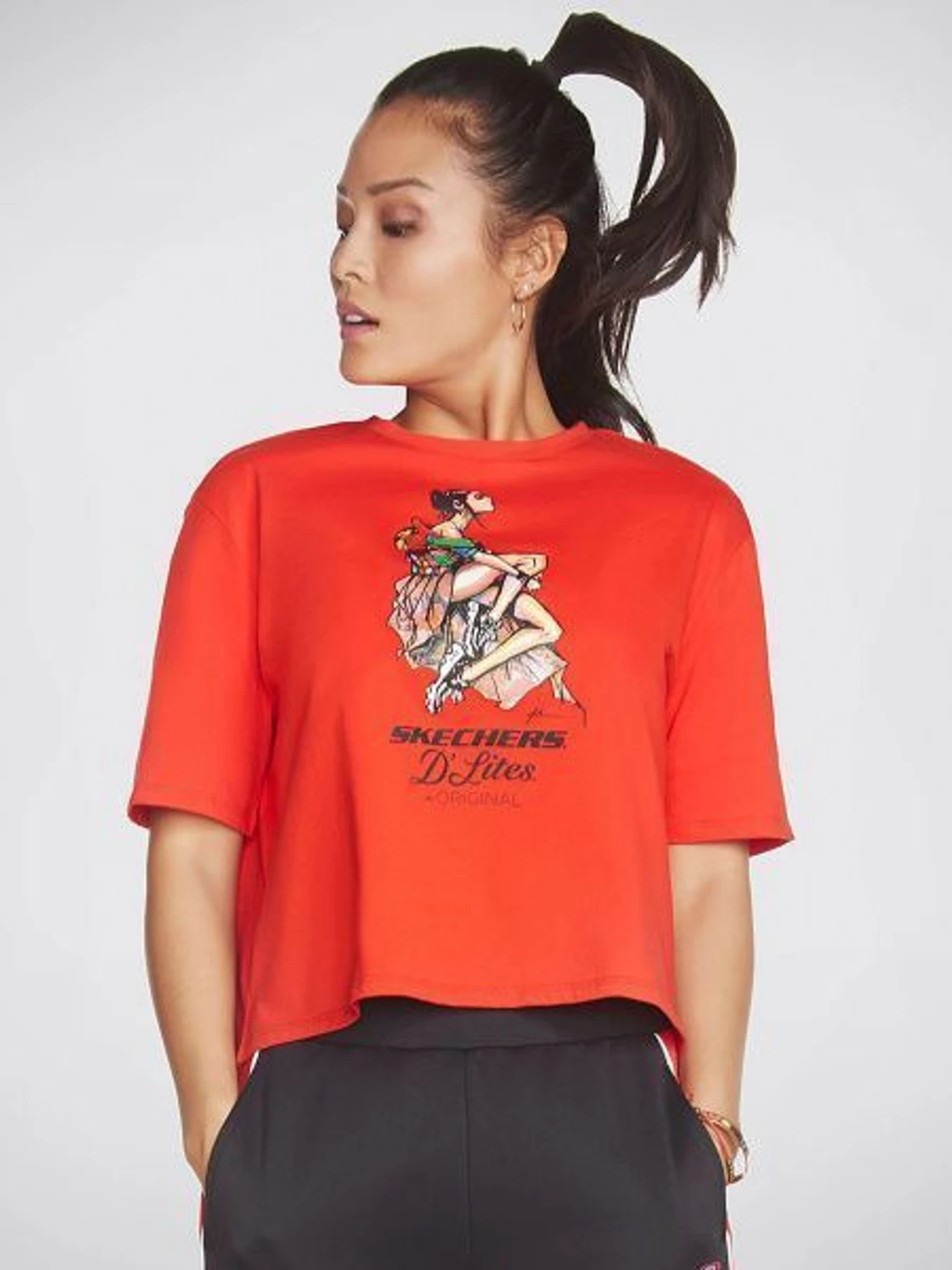 Футболки і поло Skechers Apparel Geisha D'Lites Cropped модель W3TS146 RED Фото