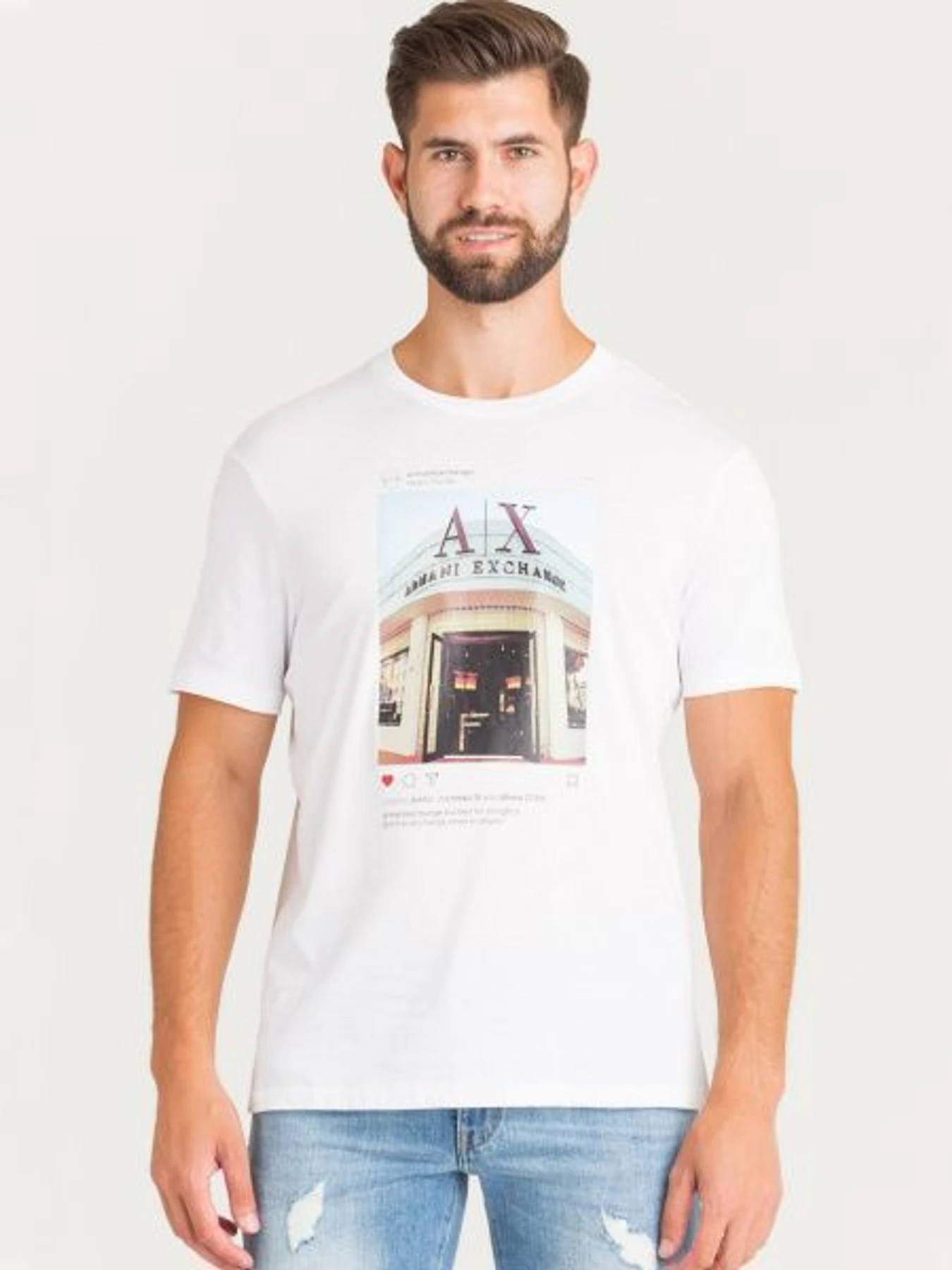 Футболки и поло Armani Exchange модель 6GZTAX-ZJH4Z-1100 Фото