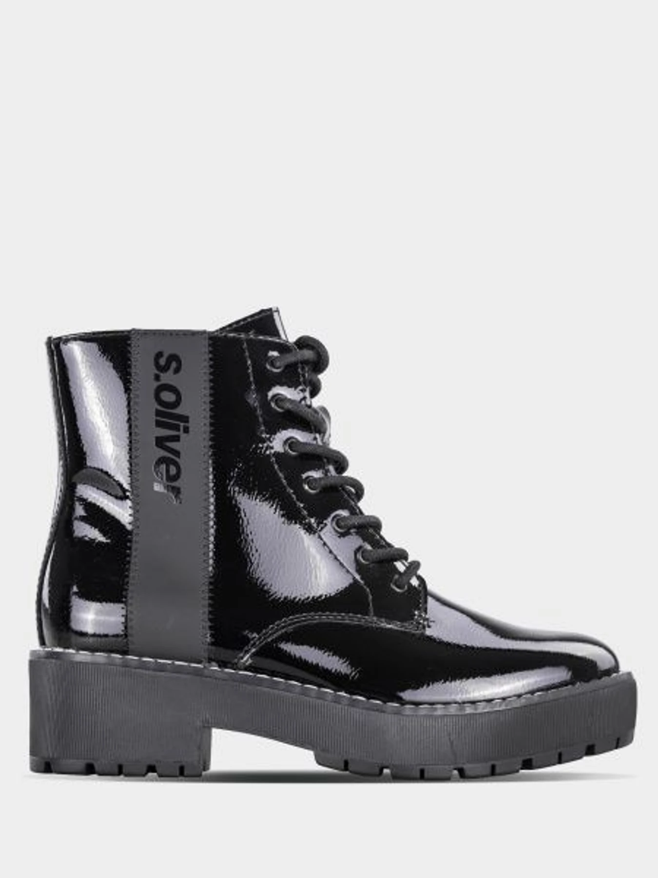 Черевики та чоботи S.Oliver модель 25221-23-018 BLACK PATENT Фото