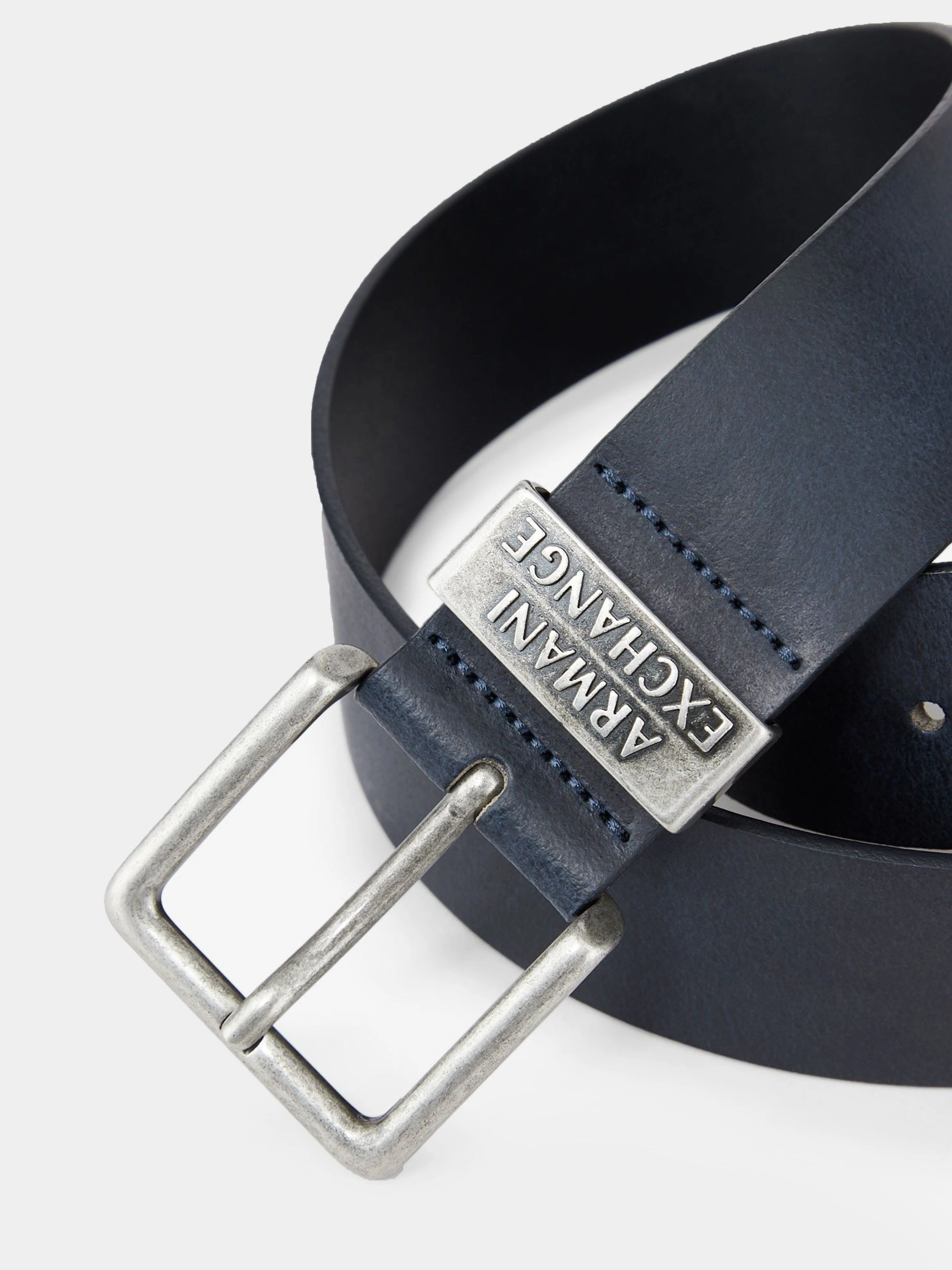 Armani Exchange Ремінь колір синій фото 3