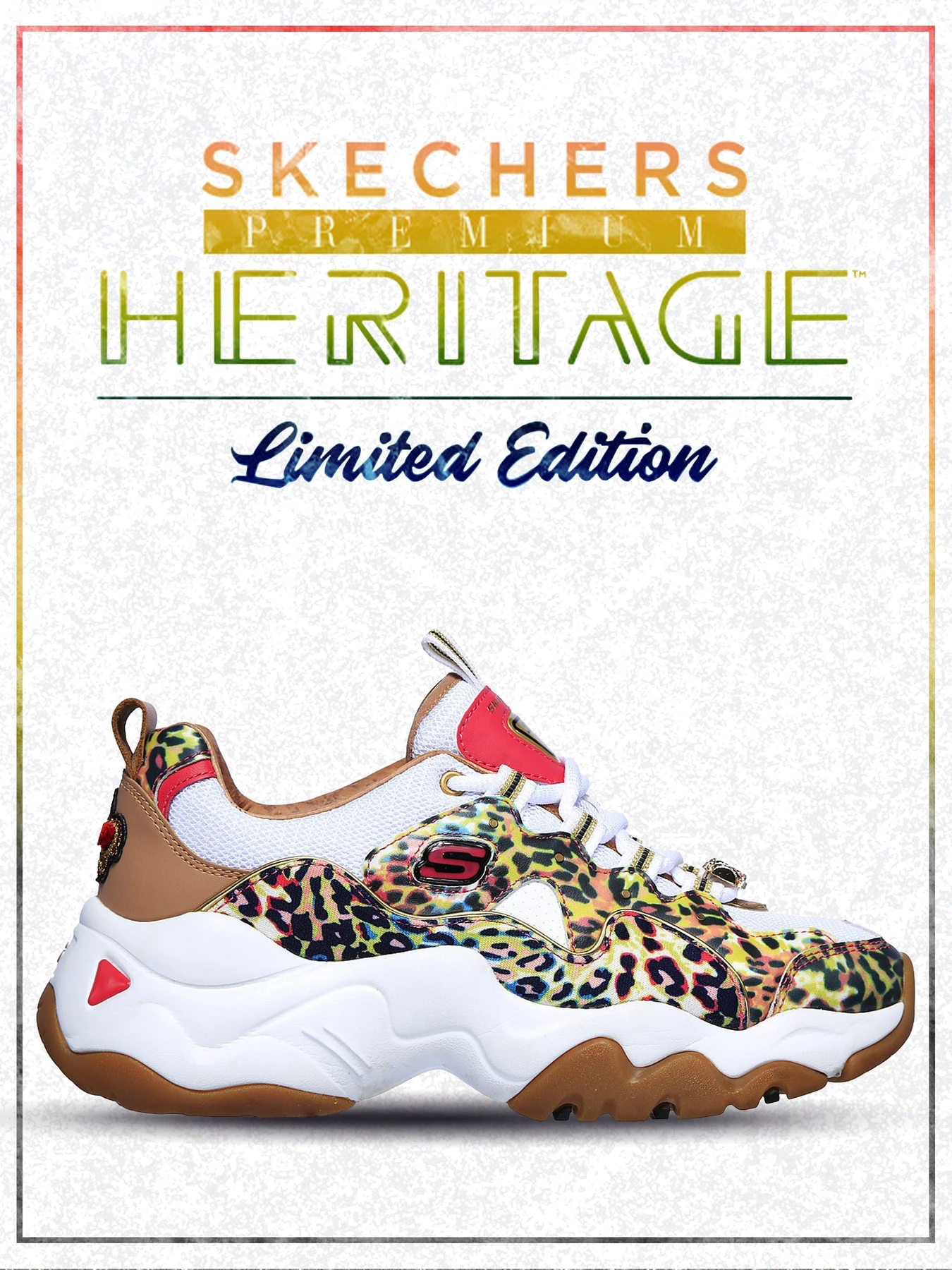 Кроссовки Skechers D'Lites 3 - Cheetah Queen модель 149109 WMLT Фото