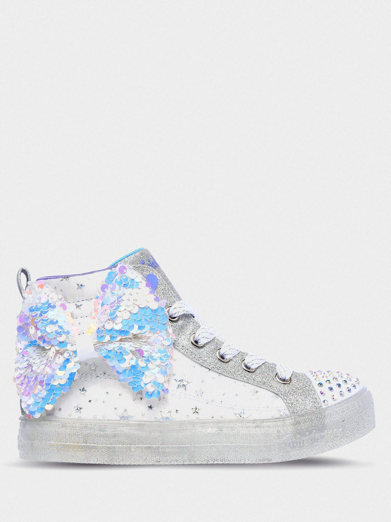 Кеды Skechers Twinkle Toes: Shuffle Brights 2.0 - Twinkle Bow модель 314015L WSL Фото