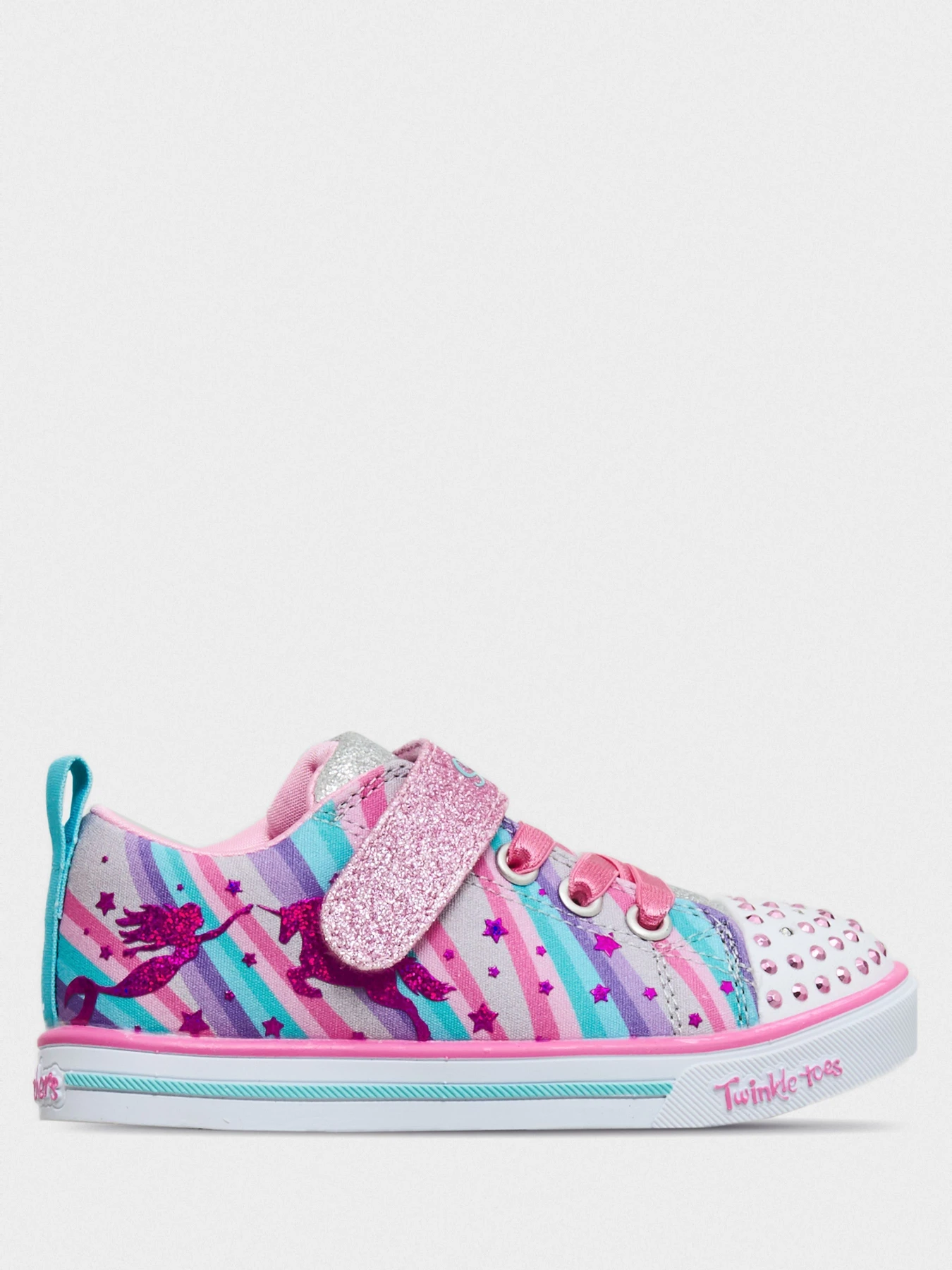 Кеды Skechers Twinkle Toes: Sparkle Lite - Magical Rainbows модель 20275N GYMT Фото