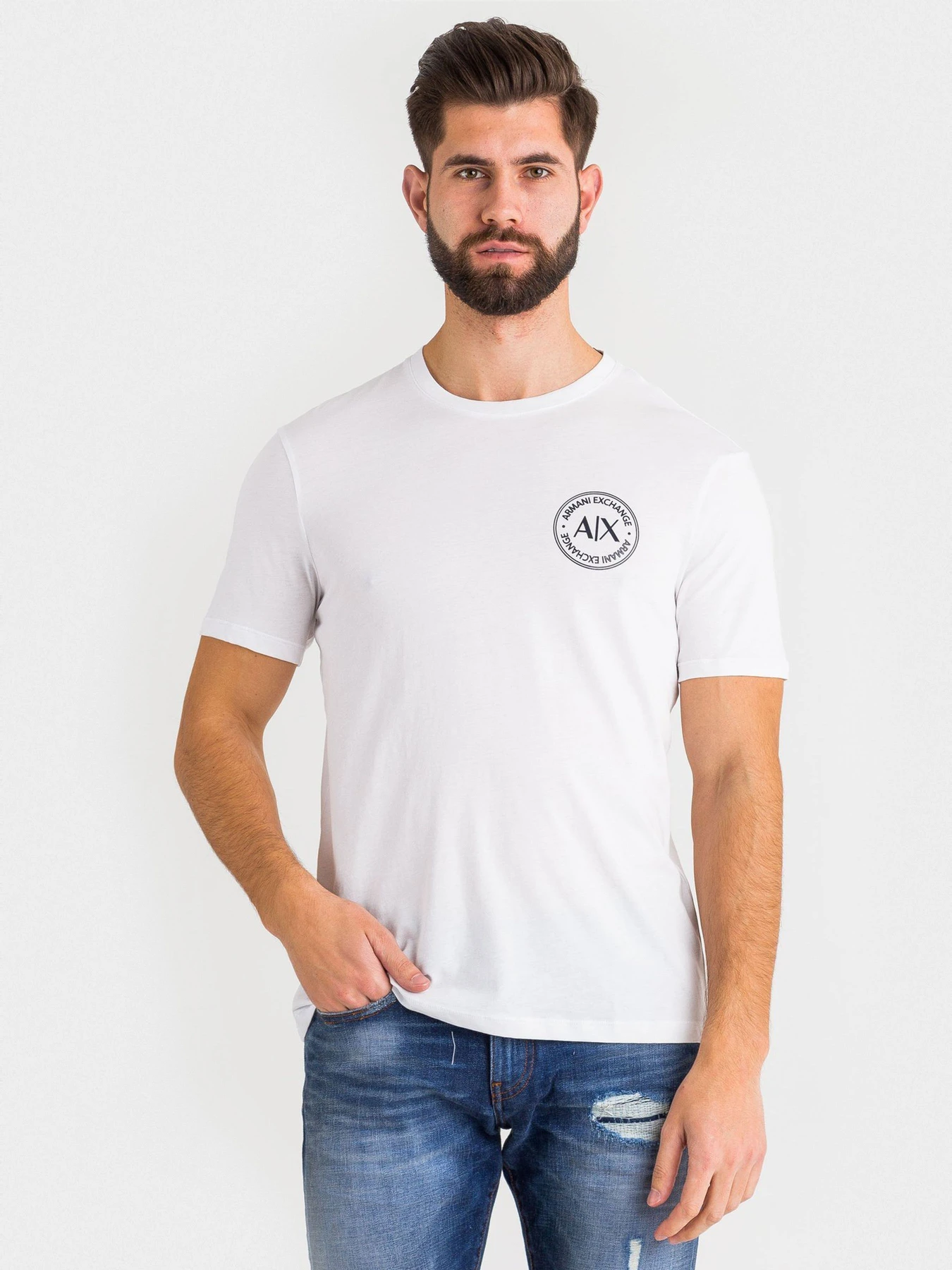 Футболки і поло Armani Exchange модель 3HZTFF-ZJH4Z-1100 Футболки і поло Armani Exchange модель 3HZTFF-ZJH4Z-1100 Фото
