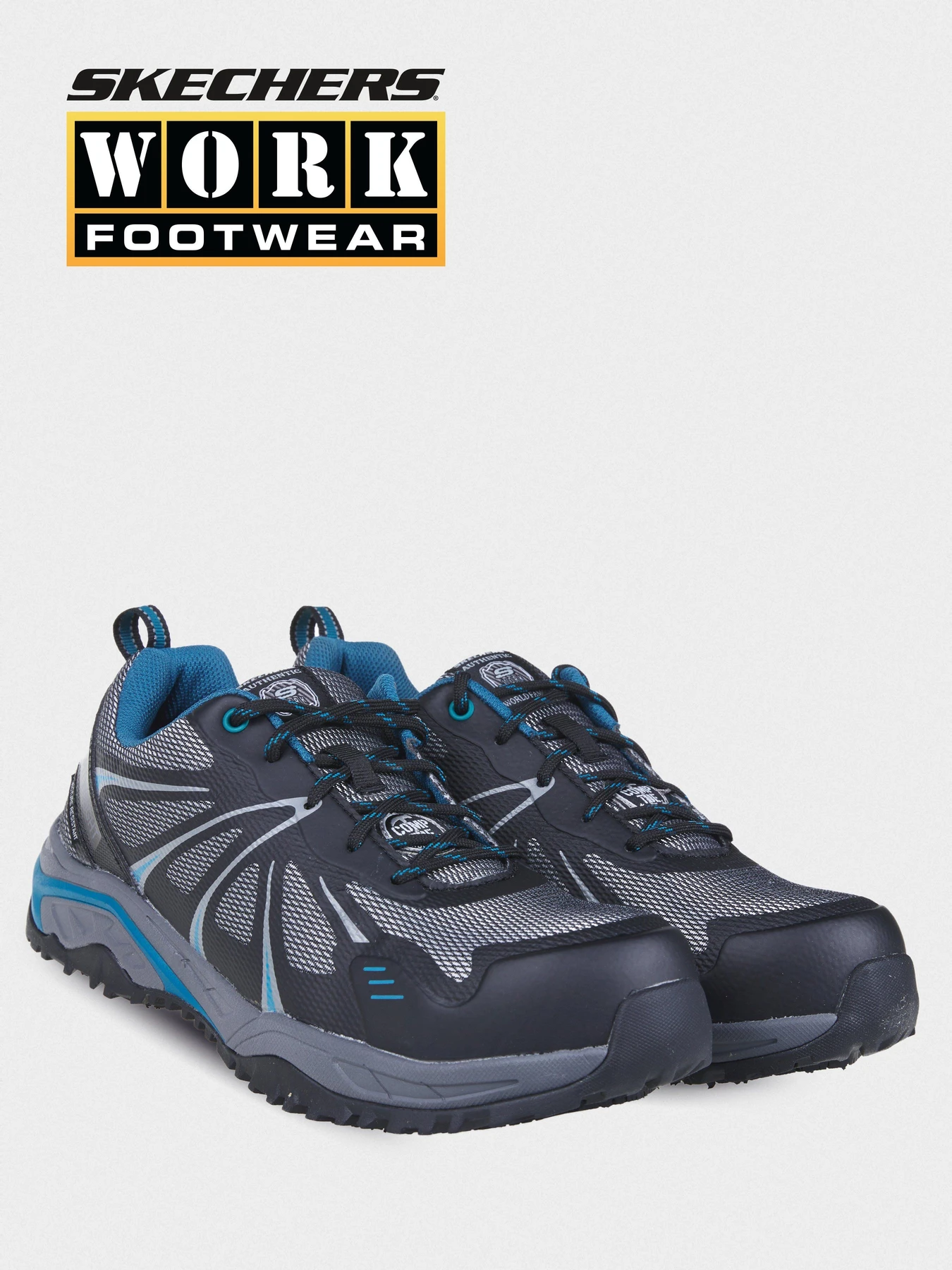 Кросівки Skechers Work Azbar модель 77541 BKBL Фото