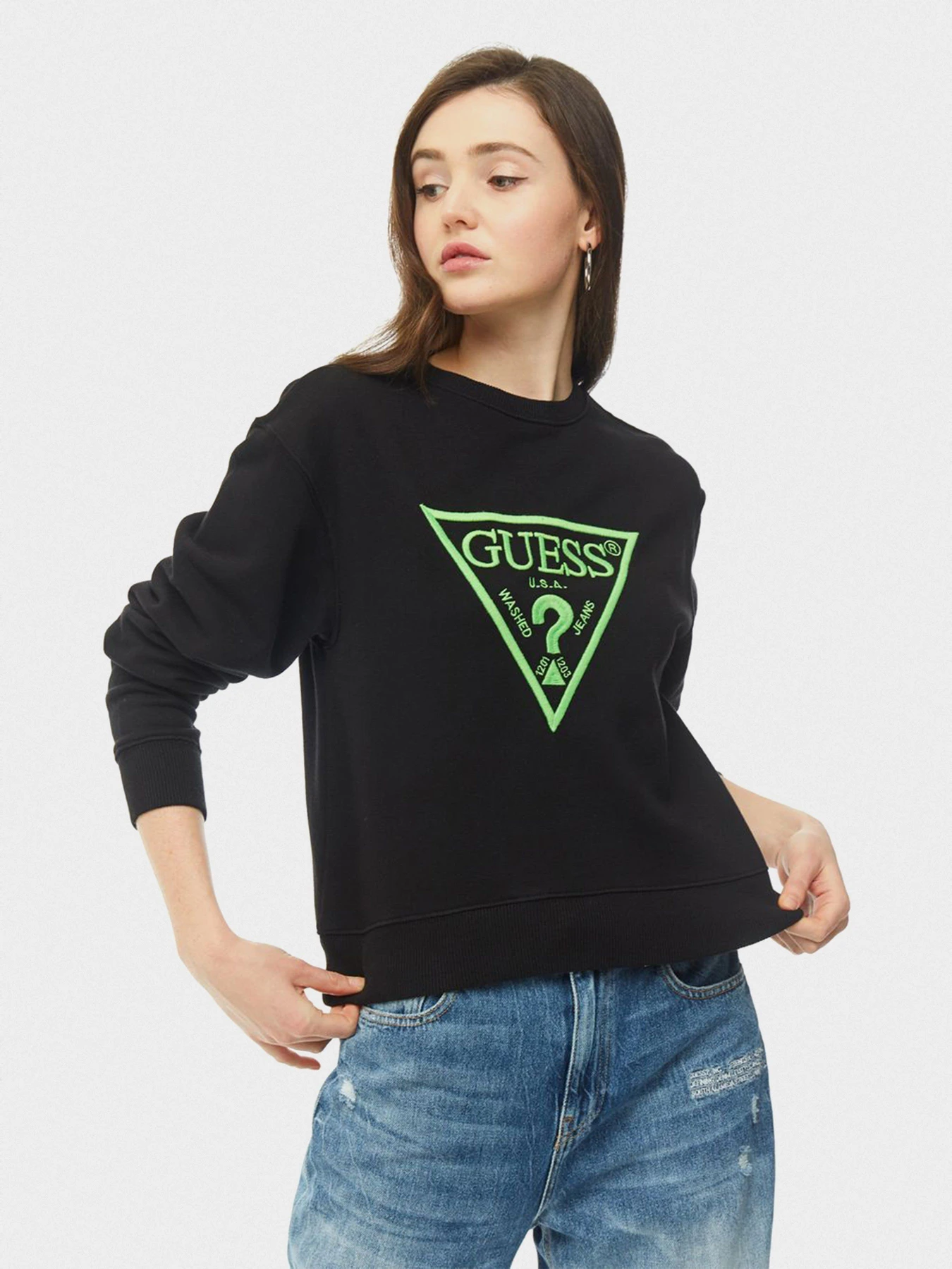 Худі та світшоти GUESS модель W01Q56-K68I0-JBLK Фото