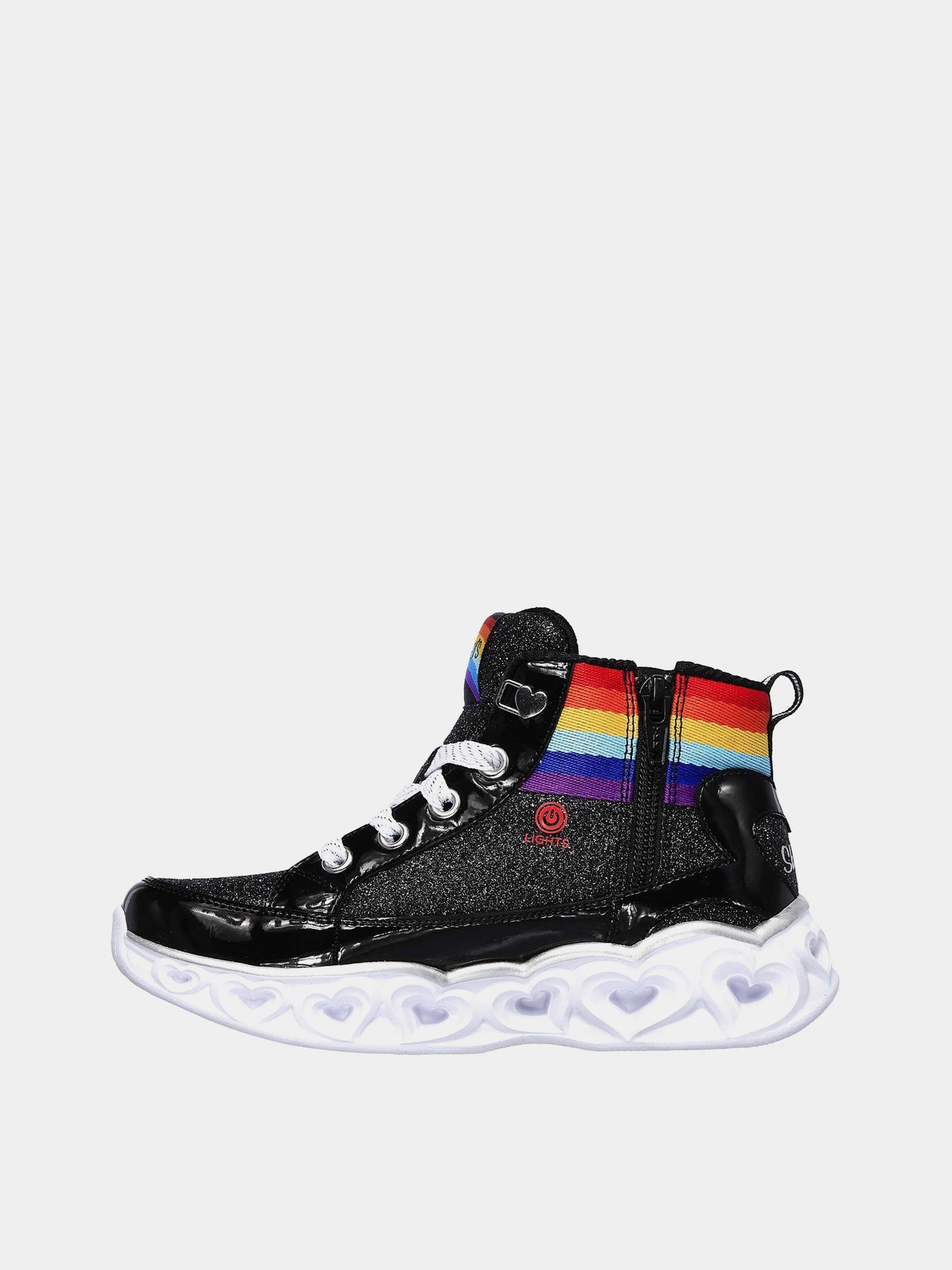 Черевики та чоботи Skechers S Lights: Heart Lights - Rainbow Diva модель 20272L BKMT Черевики та чоботи Skechers S Lights: Heart Lights - Rainbow Diva модель 20272L BKMT Фото