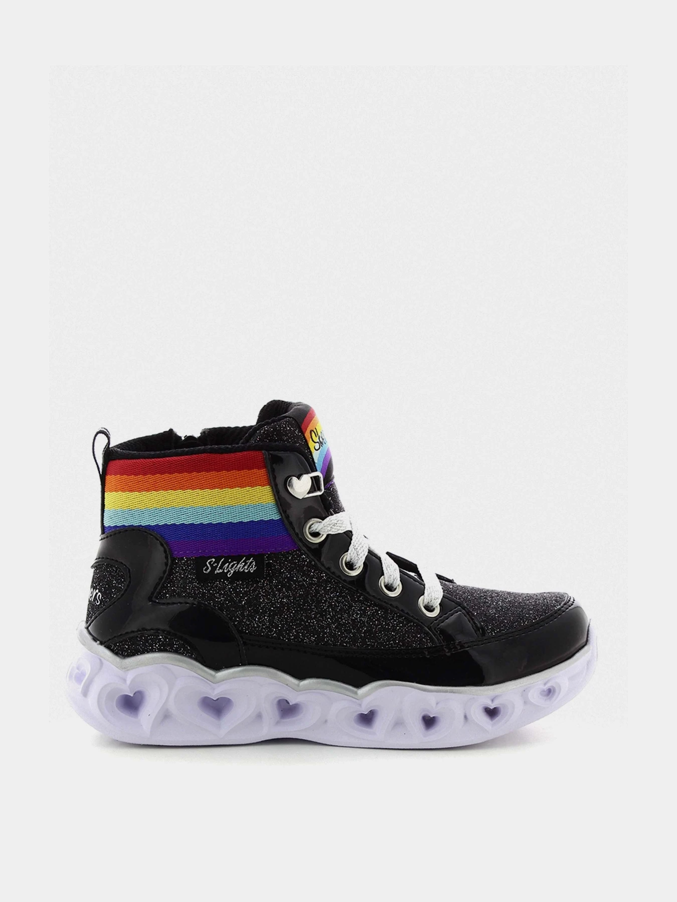 Черевики та чоботи Skechers S Lights: Heart Lights - Rainbow Diva модель 20272L BKMT Черевики та чоботи Skechers S Lights: Heart Lights - Rainbow Diva модель 20272L BKMT Фото