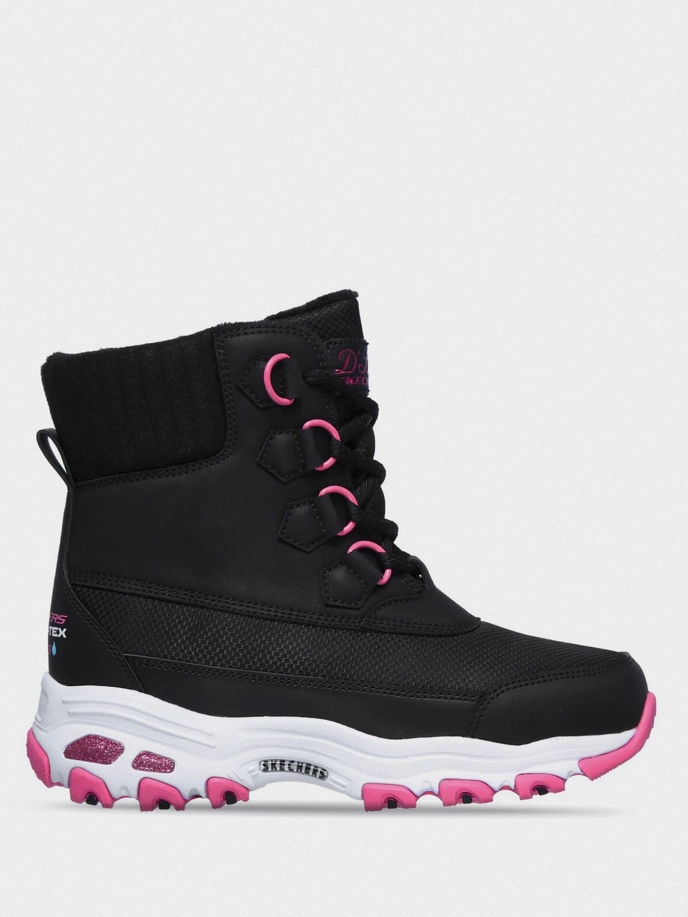 Ботинки и сапоги Skechers D'Lites - Sweet Rain модель 88883L BKHP Фото