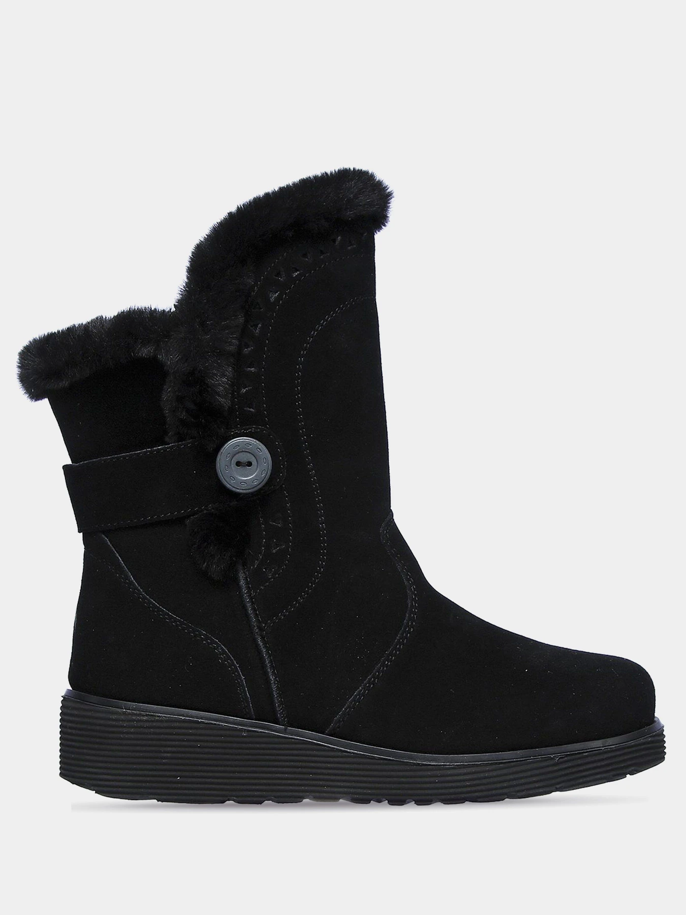 Ботинки и сапоги Skechers Keepsakes Wedge - Cosy Peak модель 49811 BLK Фото