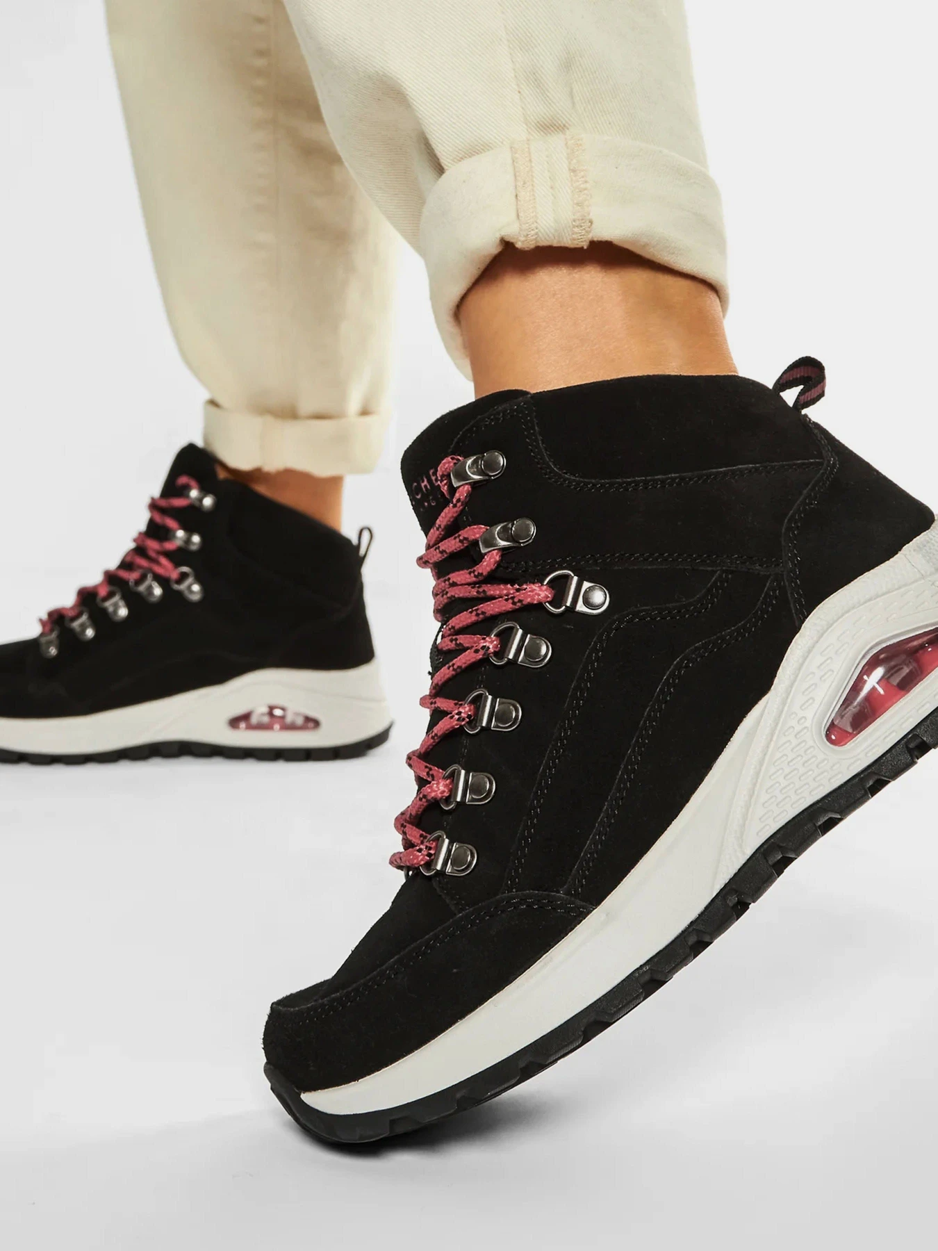 Ботинки и сапоги Skechers Uno Rugged модель 155220 BLK Ботинки и сапоги Skechers Uno Rugged модель 155220 BLK Фото